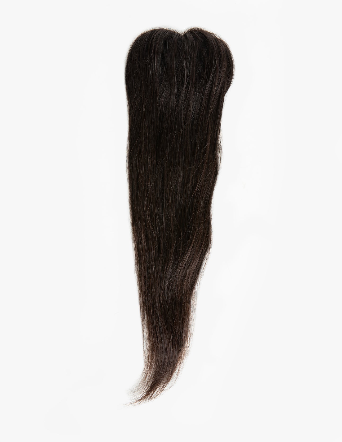 1 Clip Hair Patch Natural Brown NEW