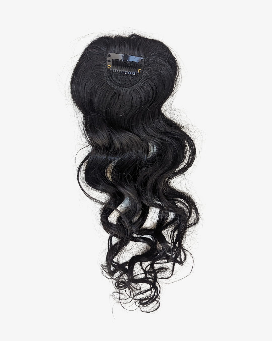 1 Clip Hair Patch Natural Brown Natural Curly NEW