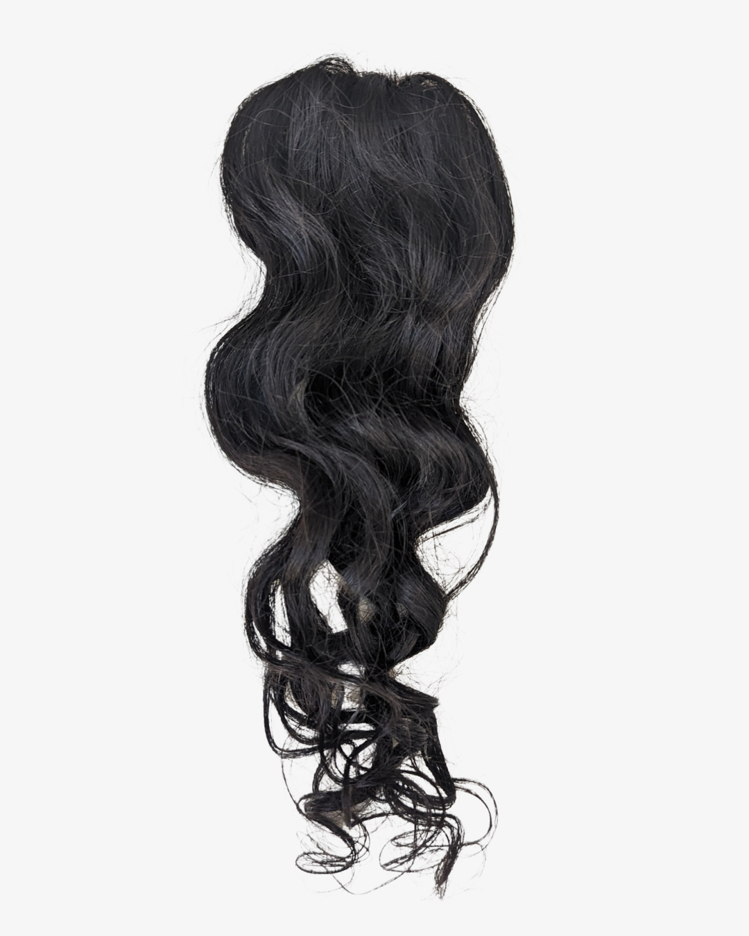 2 Clip Hair Patch Natural Brown Natural Curly