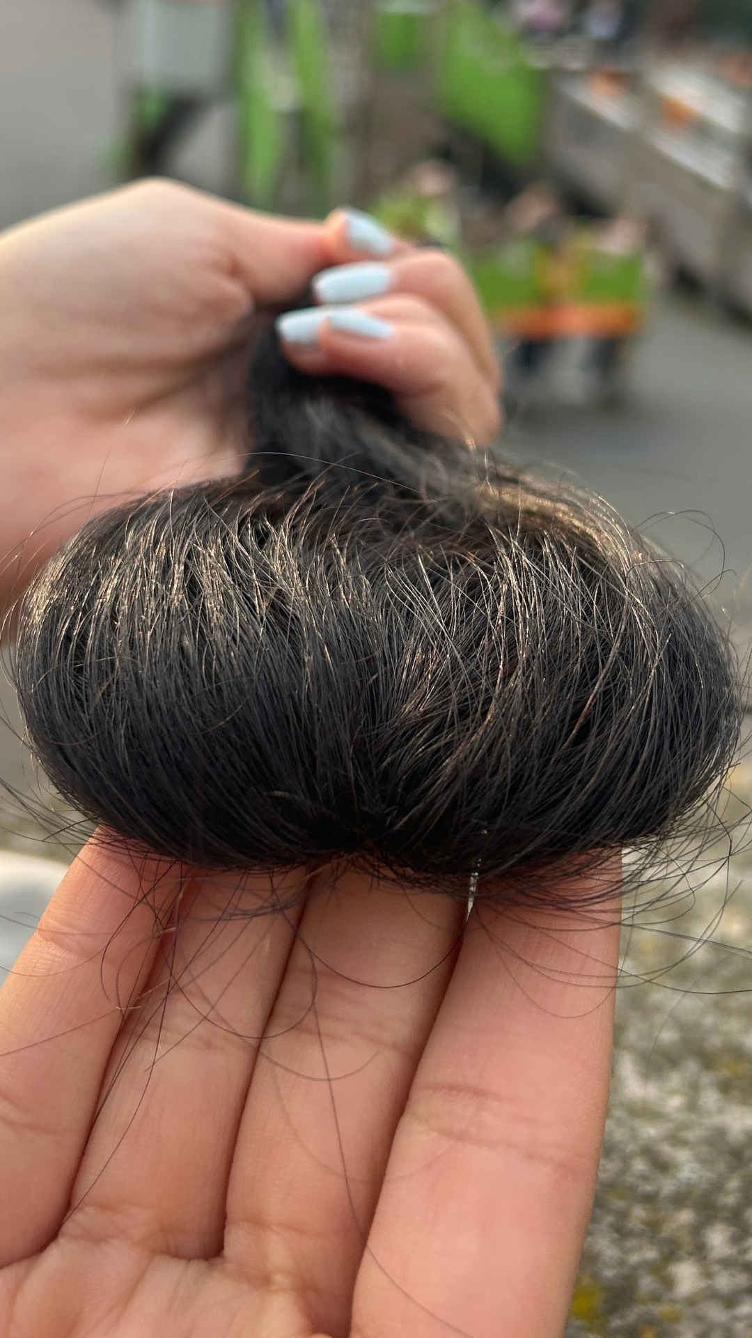 1 Clip Hair Patch Natural Brown Natural Curly NEW