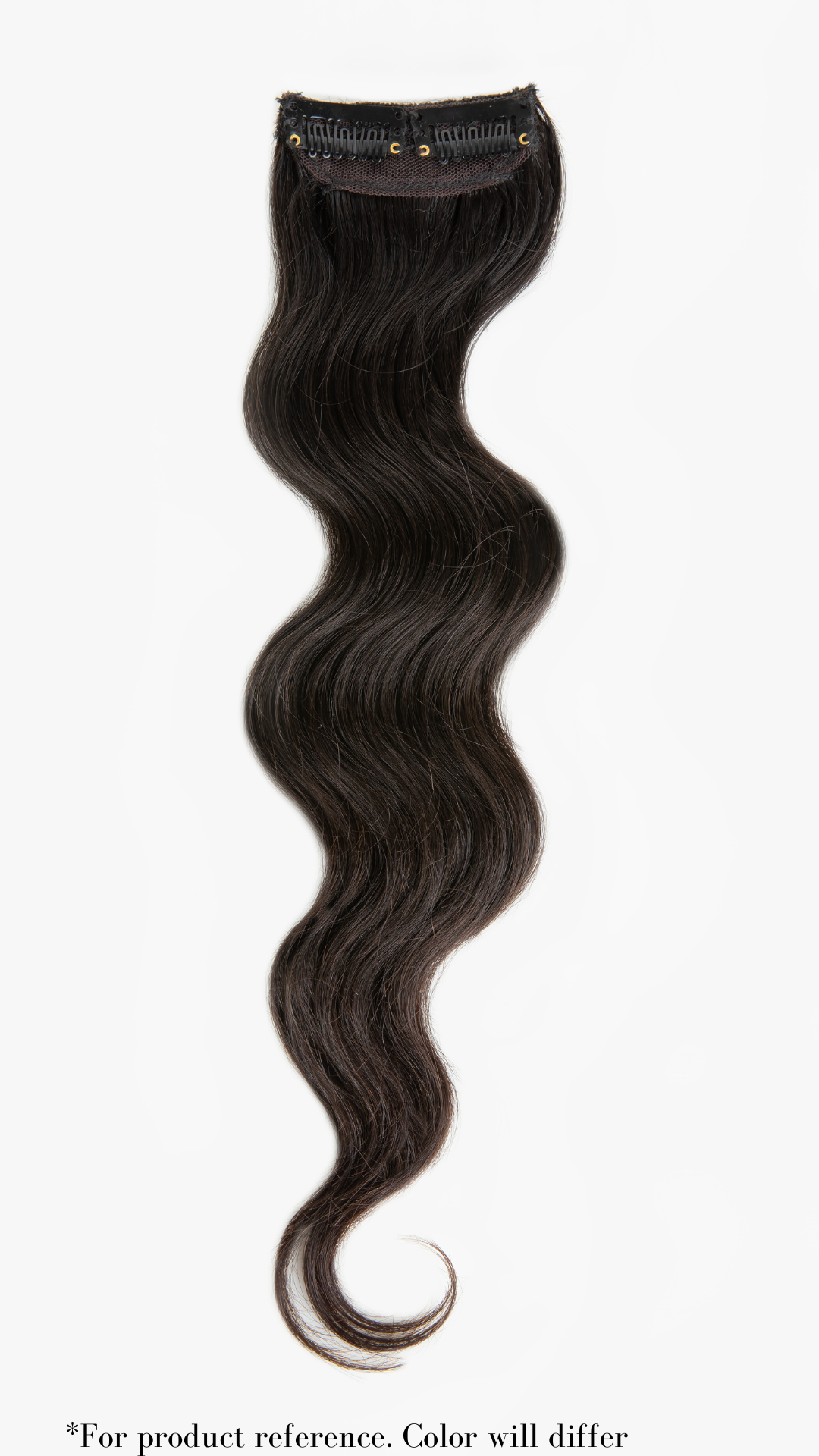 2 Clip Hair Patch Jet Black