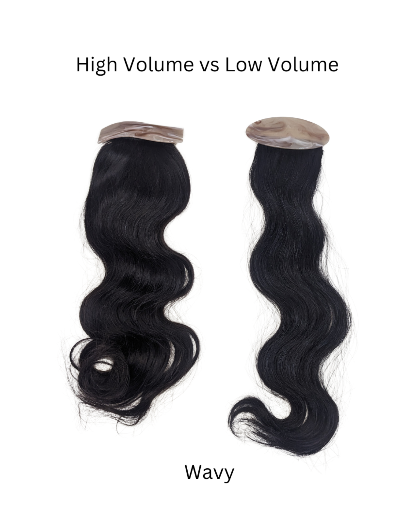 Flat Clip Ponytail Extensions Natural Black