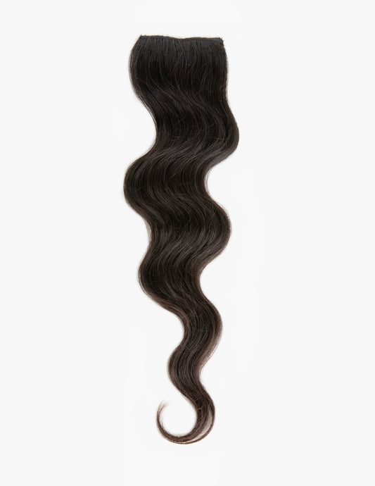 2 Clip Hair Patch Jet Black
