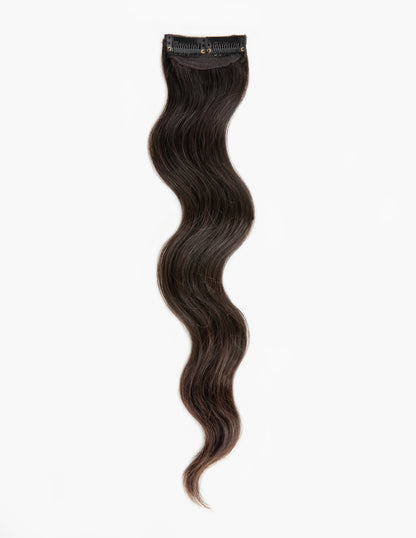 2 Clip Hair Patch Natural Brown