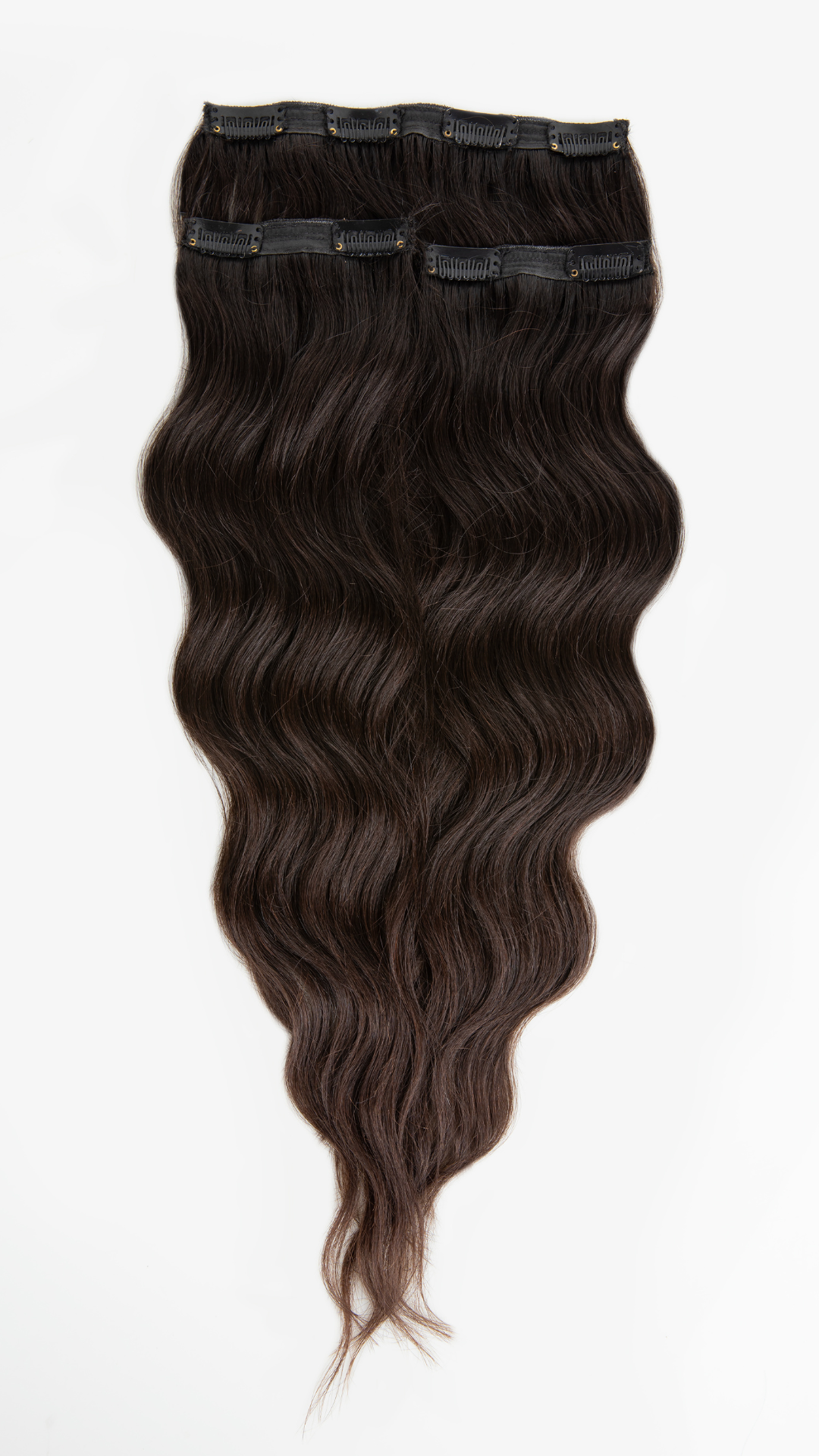 3 Set Hair Extensions Natural Brown