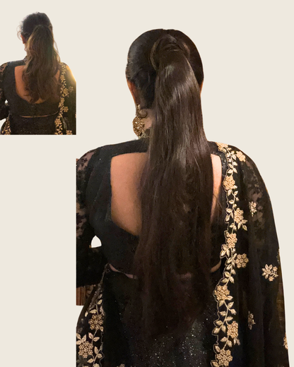 Ponytail Extensions Wrap Around Natural Black