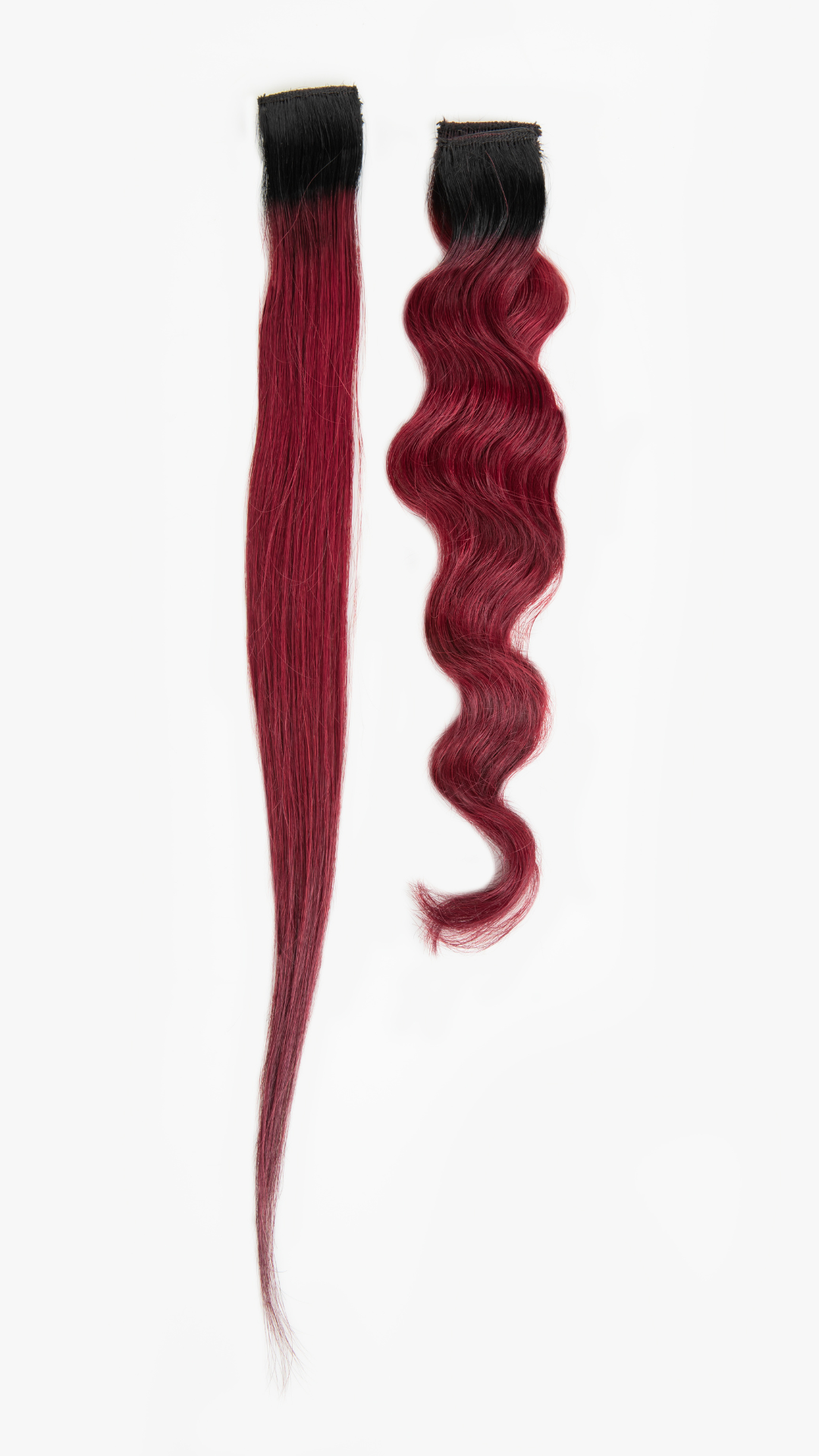 Clip on Streaks Maroon