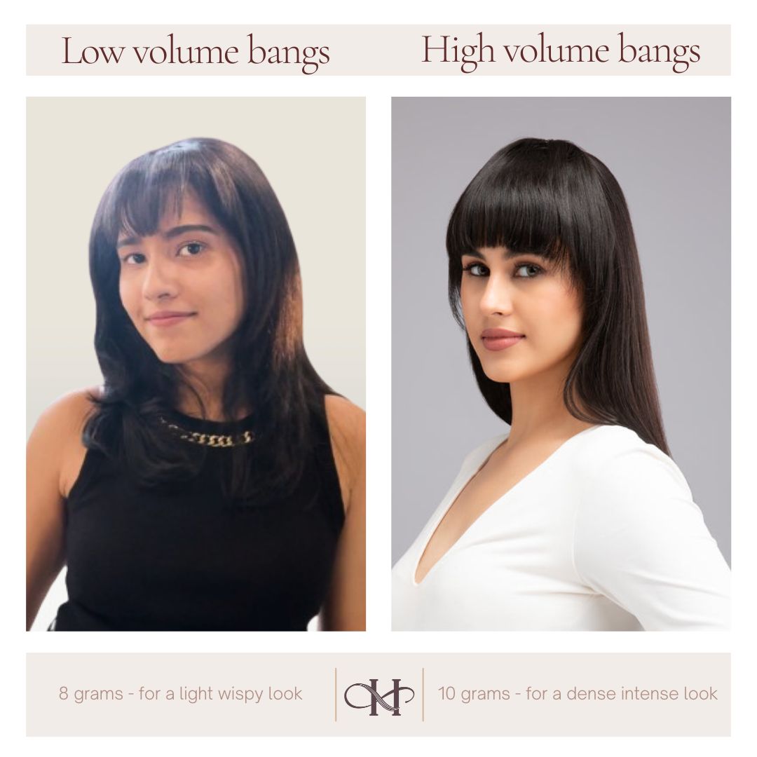 Clip on Bangs Natural Brown